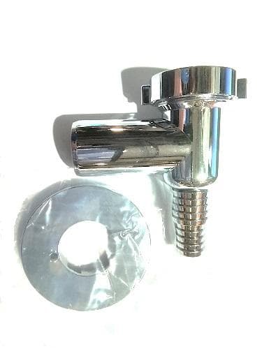 Pračkový sifón nadomietkový PR7015A, so spätnou klapkou, priemer 32 mm, chróm