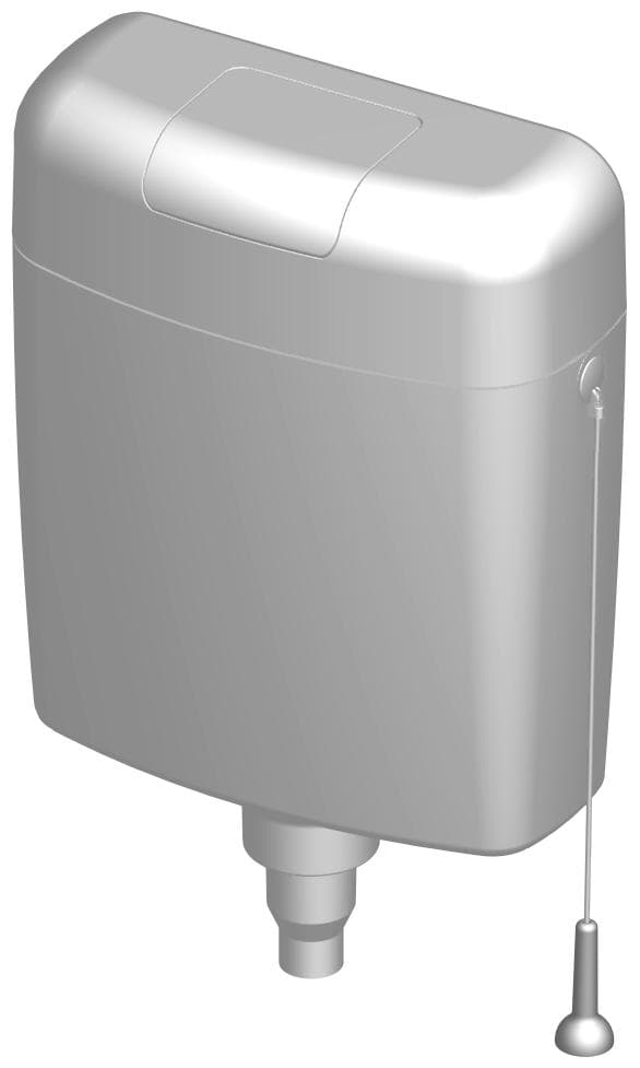 WC nádržka plastová horná montáž P-2466B, splachovanie 3/6 l, tiahlo = náhrada P-2466AB