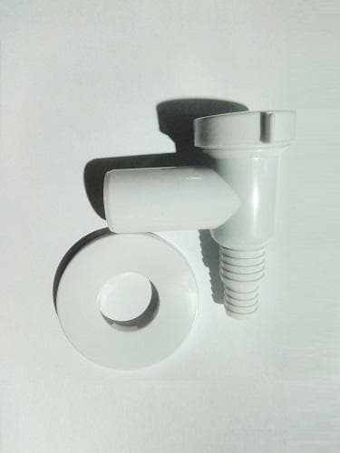 Pračkový sifón nadomietkový PR7015, so spätnou klapkou, priemer 32 mm, biely