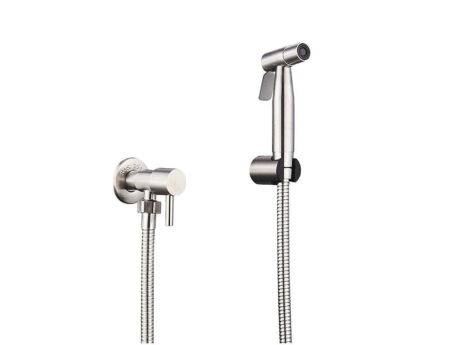 Nerezový bidetový komplet ES.3527 STEEL (sprška+hadica+roháčik)